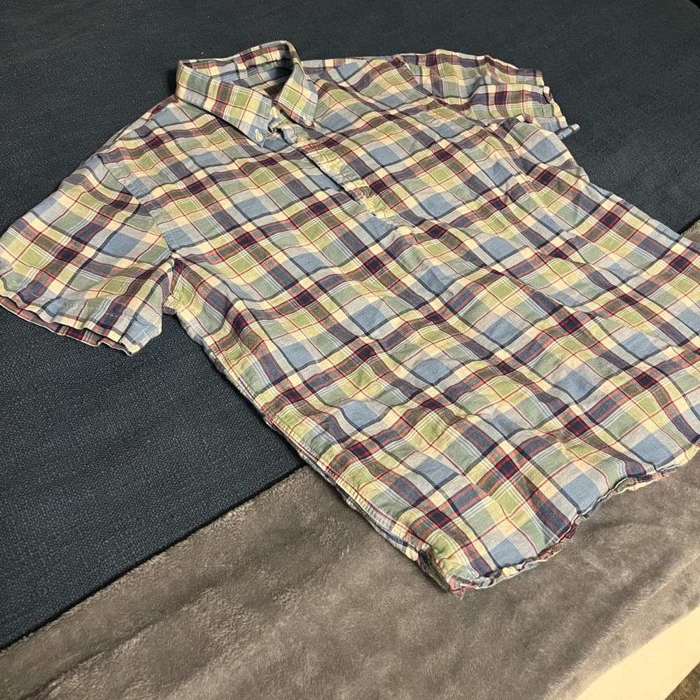Brooks Brothers Plaid Short Sleeve Button Shirt